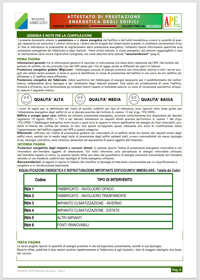 APE (Energy Performance Certificate) - Example 5