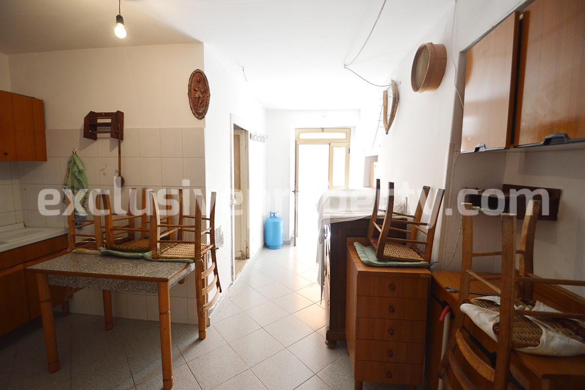 Stone town house in a small medieval village Salcito - Molise