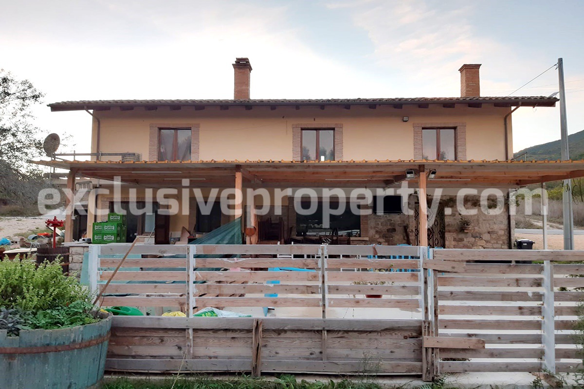 Farm house built from an ancient stone building with land and olive trees for sale in Molise 7