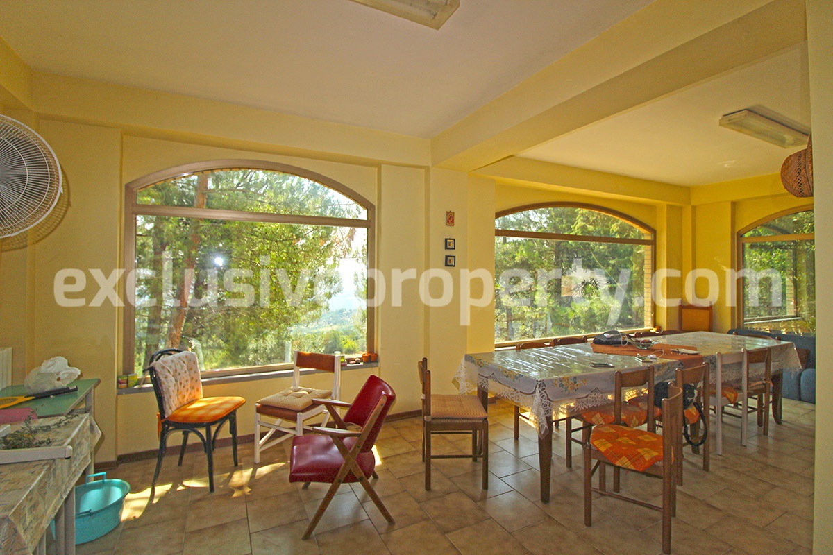 Detached villa with land - located in a quiet area in Abruzzo - Italy 8