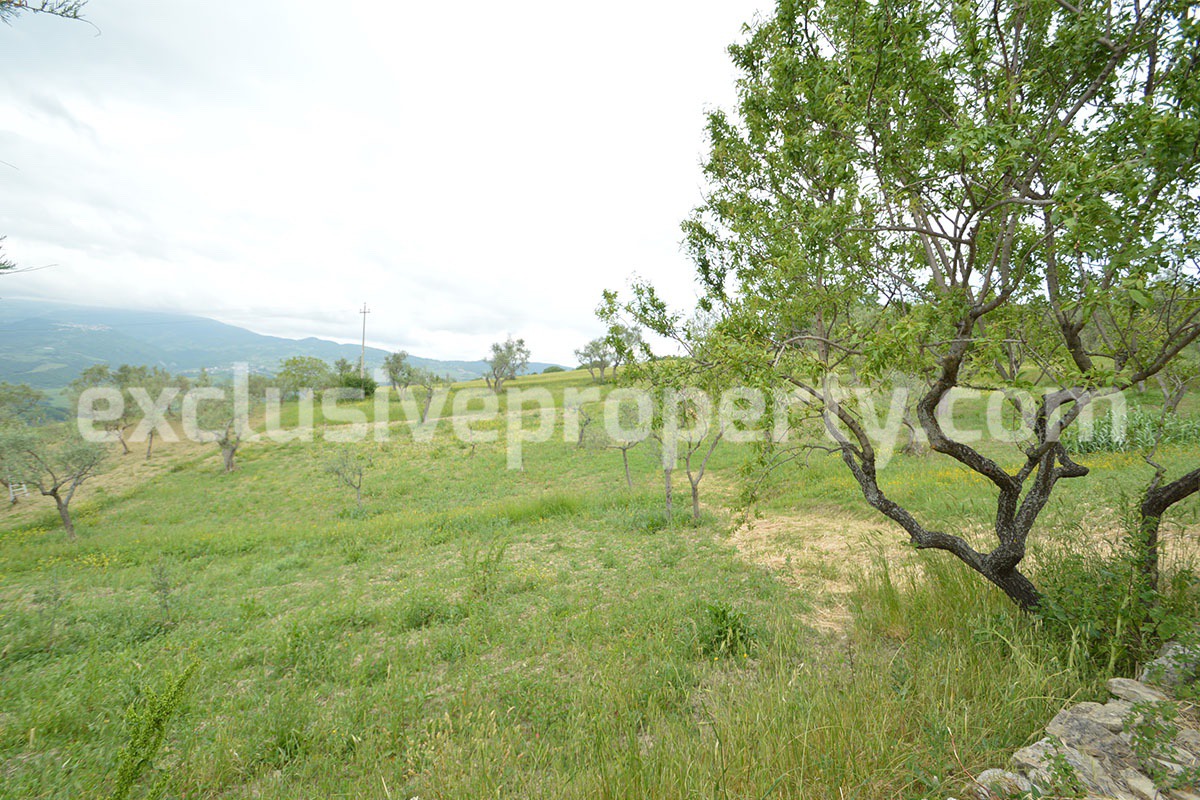 Stone country house with land for sale in Abruzzo 12