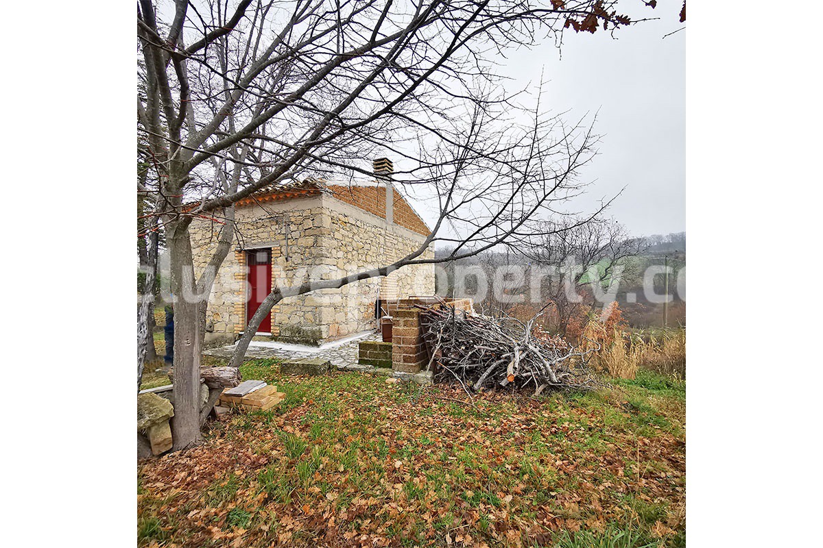Stand alone stone house with land for sale in Abruzzo 8
