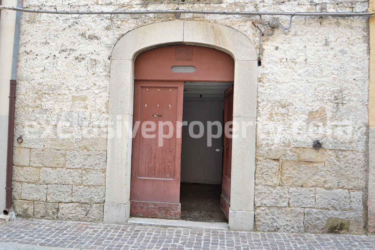 Stone house for sale in Agnone known for the manufacturing of bells Italy 2