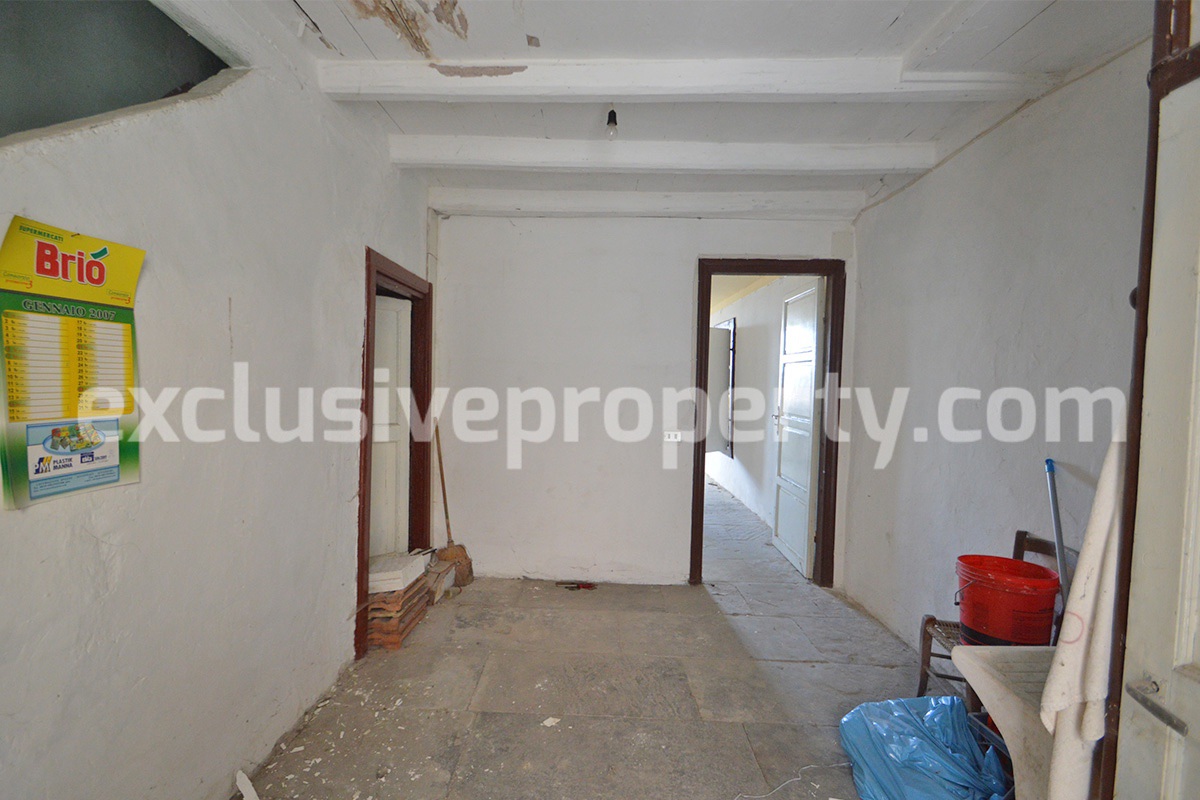 Stone house for sale in Agnone known for the manufacturing of bells Italy 4