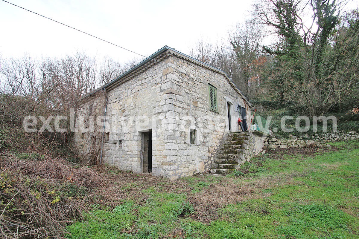 Stone farm house with land for sale in Molise  Village of Bagnoli del Trigno 2