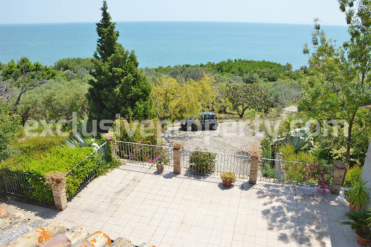 Luxury villa sea view for sale in Vasto Marina Chieti Abruzzo