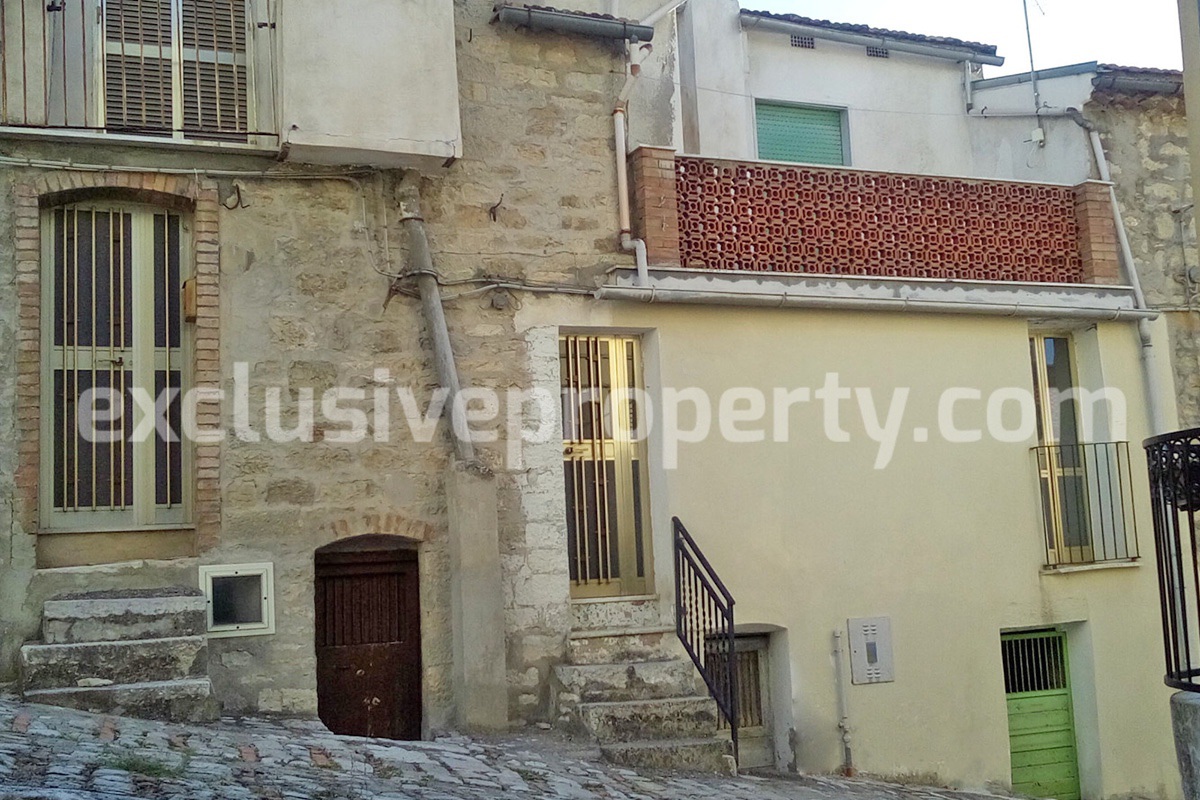 Spacious property with terrace composed of two connected houses for sale in the Molise Region