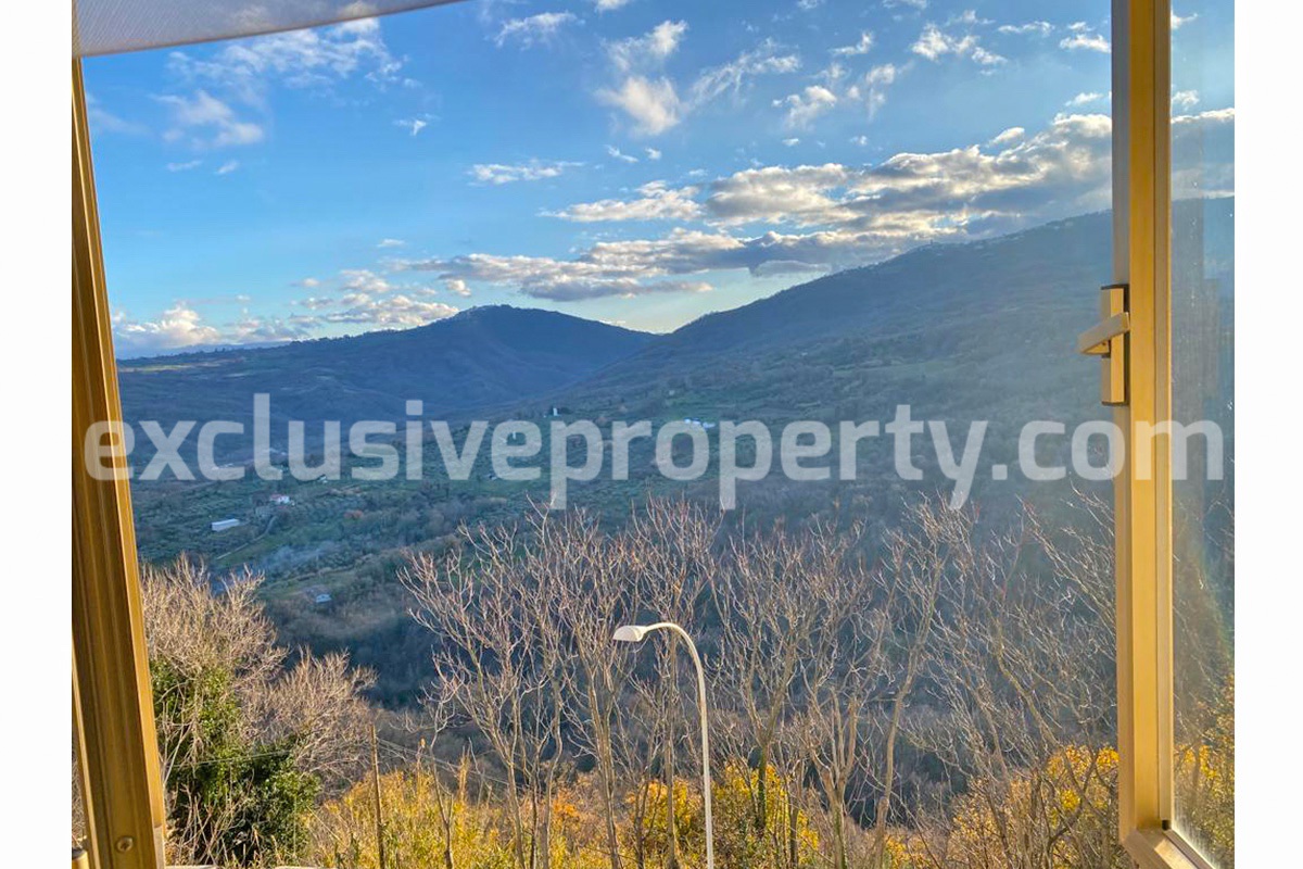 Beautiful town house with panoramic view for sale in San Buono 28