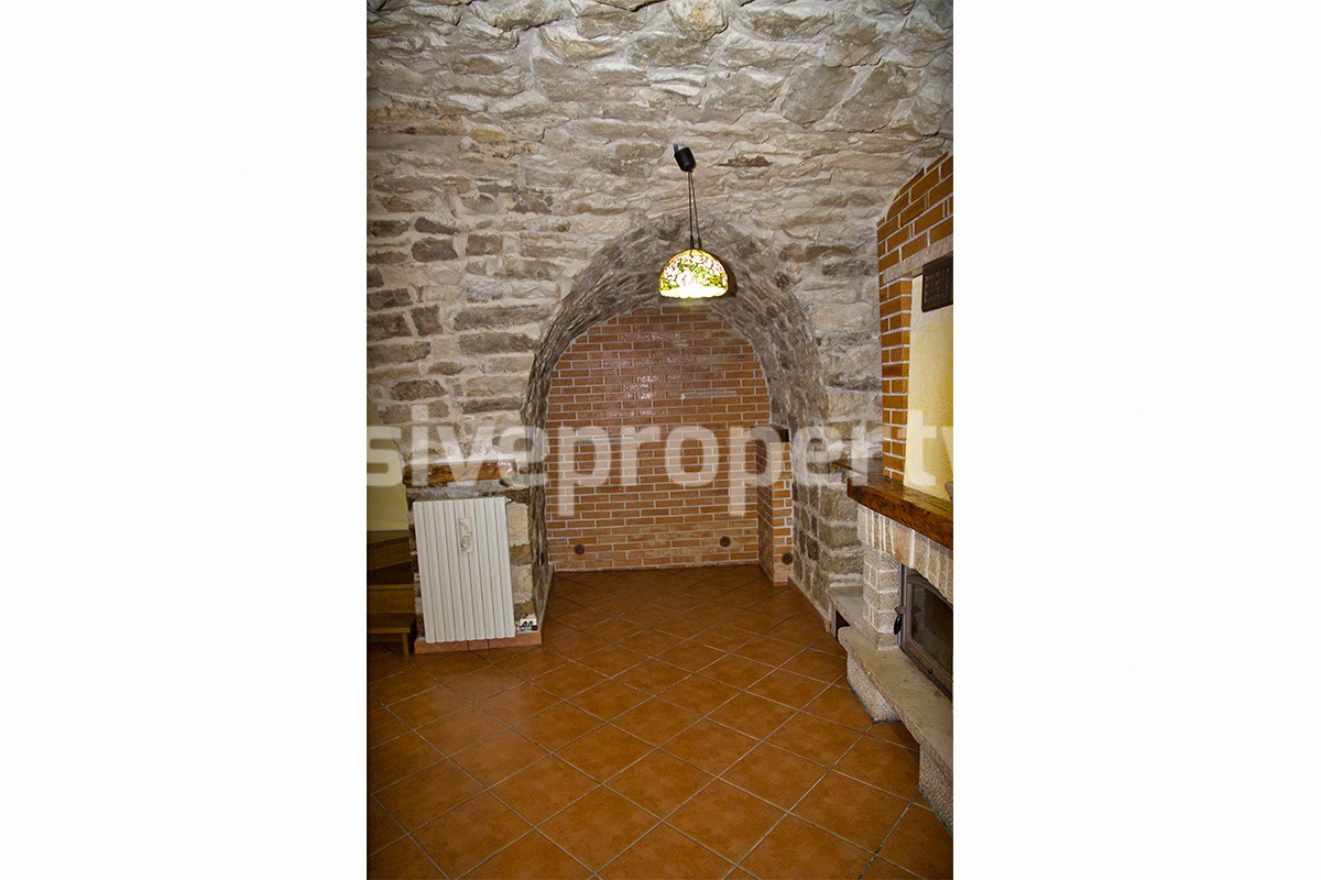 Property built completely in stone with ancient marble details for sale 17