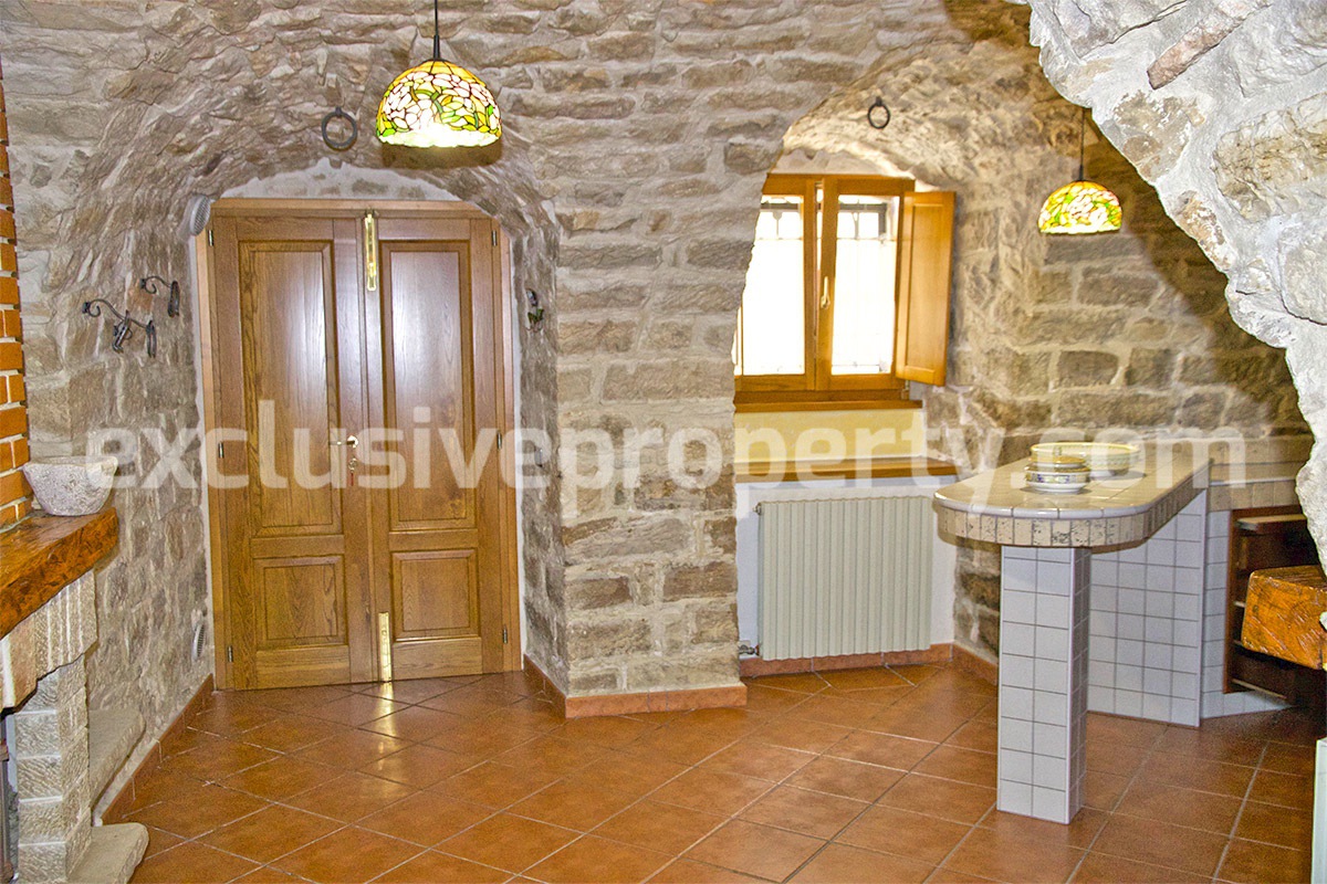 Property built completely in stone with ancient marble details for sale 16