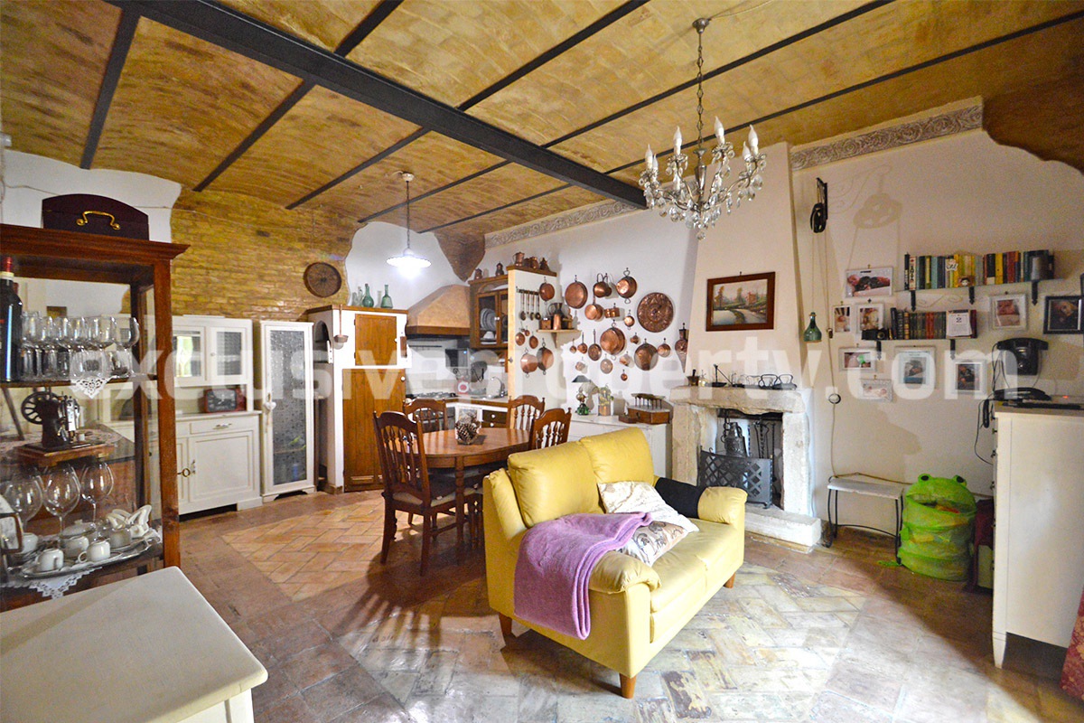 Characteristic brick house renovated in a rustic style for sale in Casalbordin 1