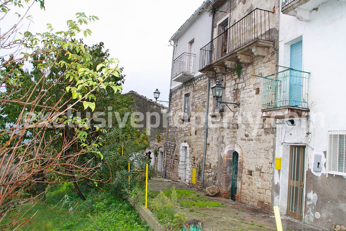Stunning stone town house for sale with land in Castelbottaccio Molise Italy 1