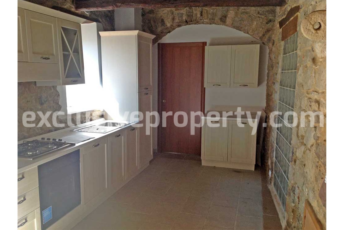 Apartment with stone interiors - renovated - habitable for sale in Molise