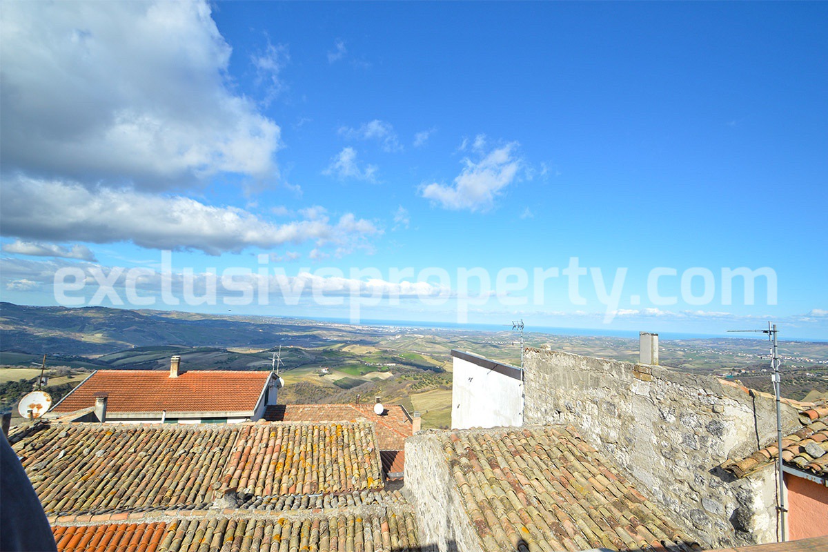 House with terrace panoramic views of the coast for sale in Mafalda Molise Italy 4