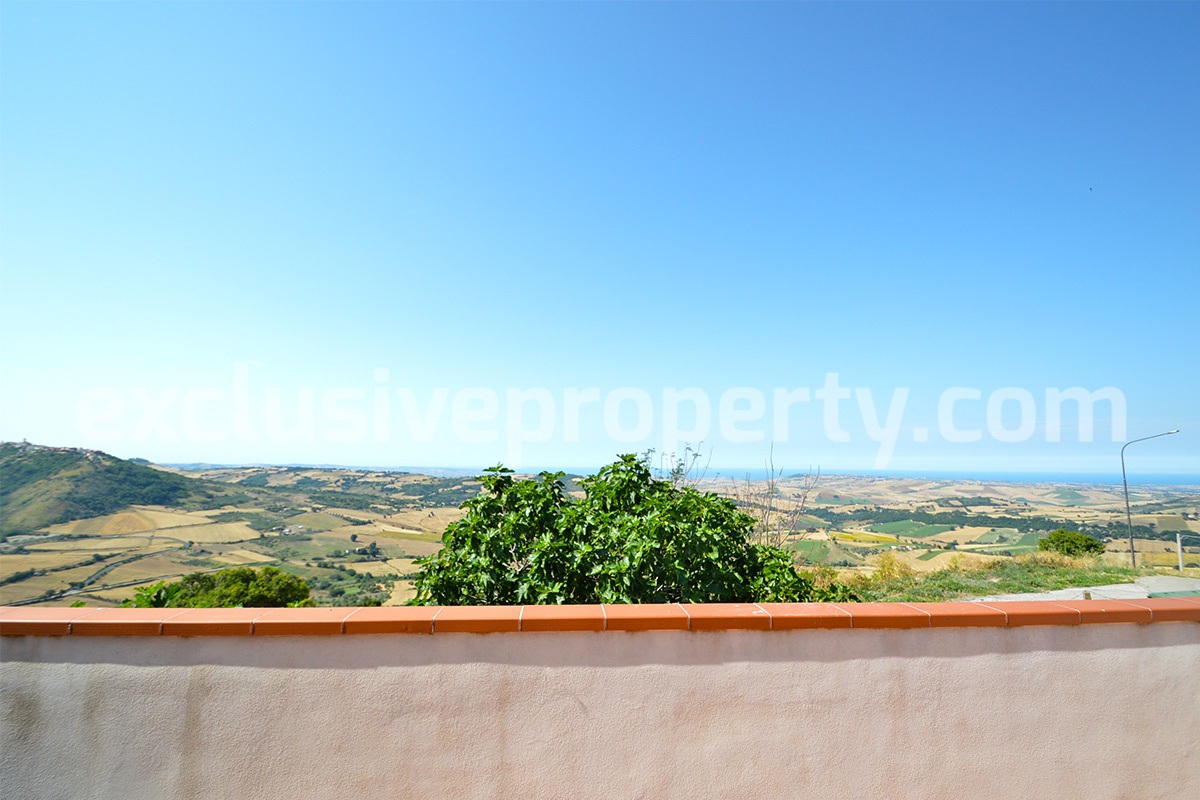House with sea bay mountains view and garden for sale in Italy Molise
