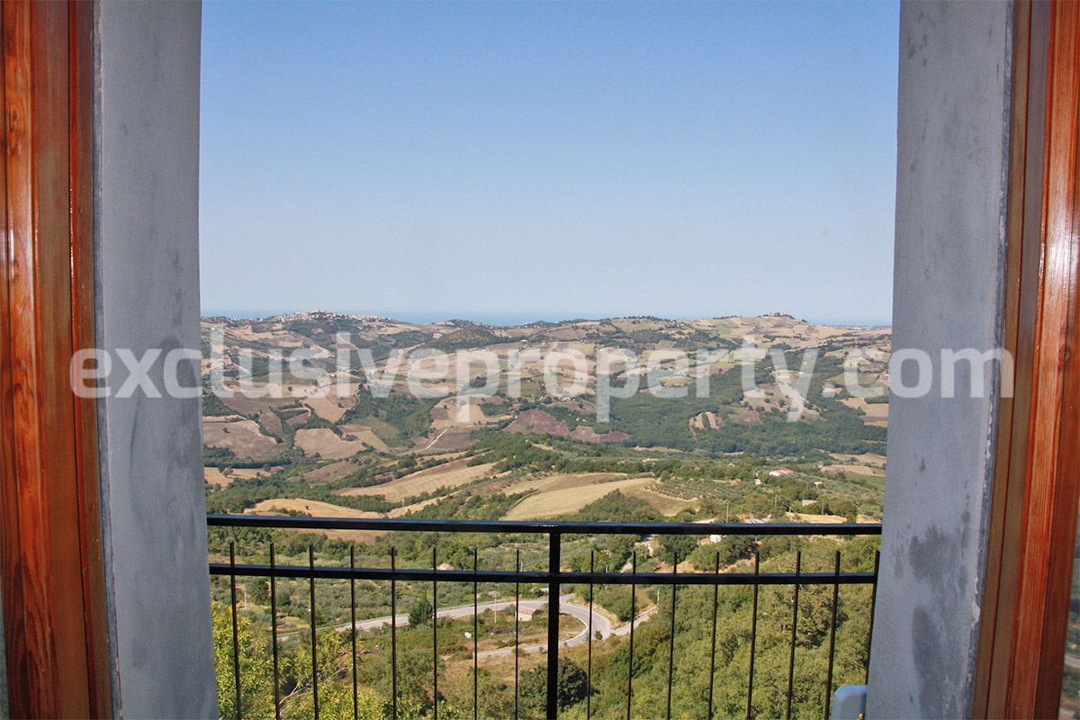 House for sale in an ancient village with sea view in Molise Italy