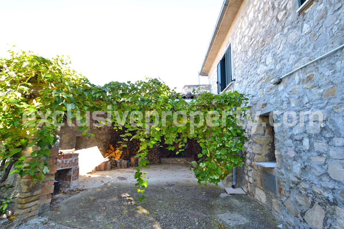 Stone country house with basement and ancient stone cave in Molise Italy 2