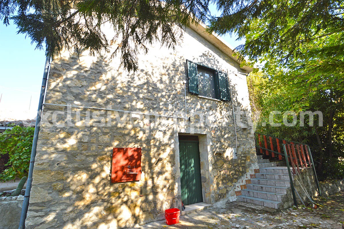 Stone country house with basement and ancient stone cave in Molise Italy 3