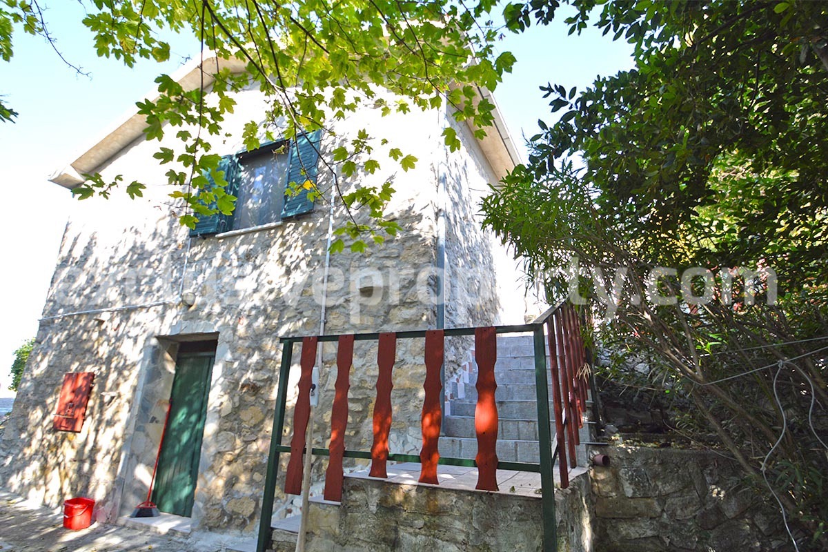 Stone country house with basement and ancient stone cave in Molise Italy 5