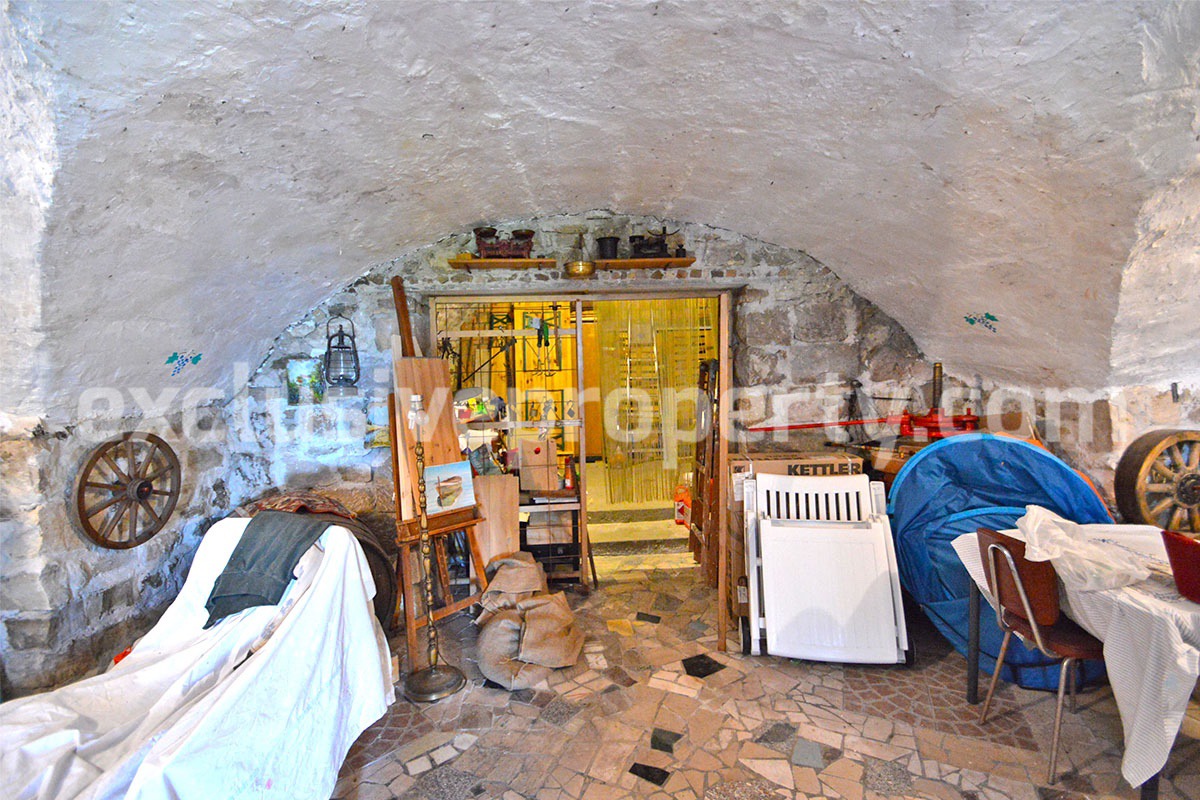 Stone country house with basement and ancient stone cave in Molise Italy 17