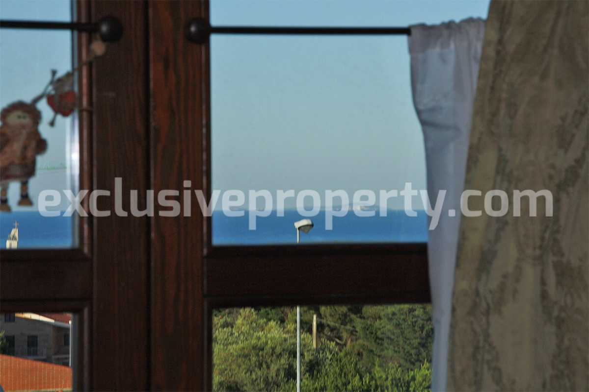 Luxury villa in brick habitable with sea view for sale in Termoli Molise Italy