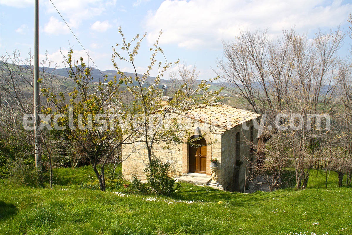 Characteristic cottage with garden for sale in Roccaspinalveti - Abruzzo - Italy 1