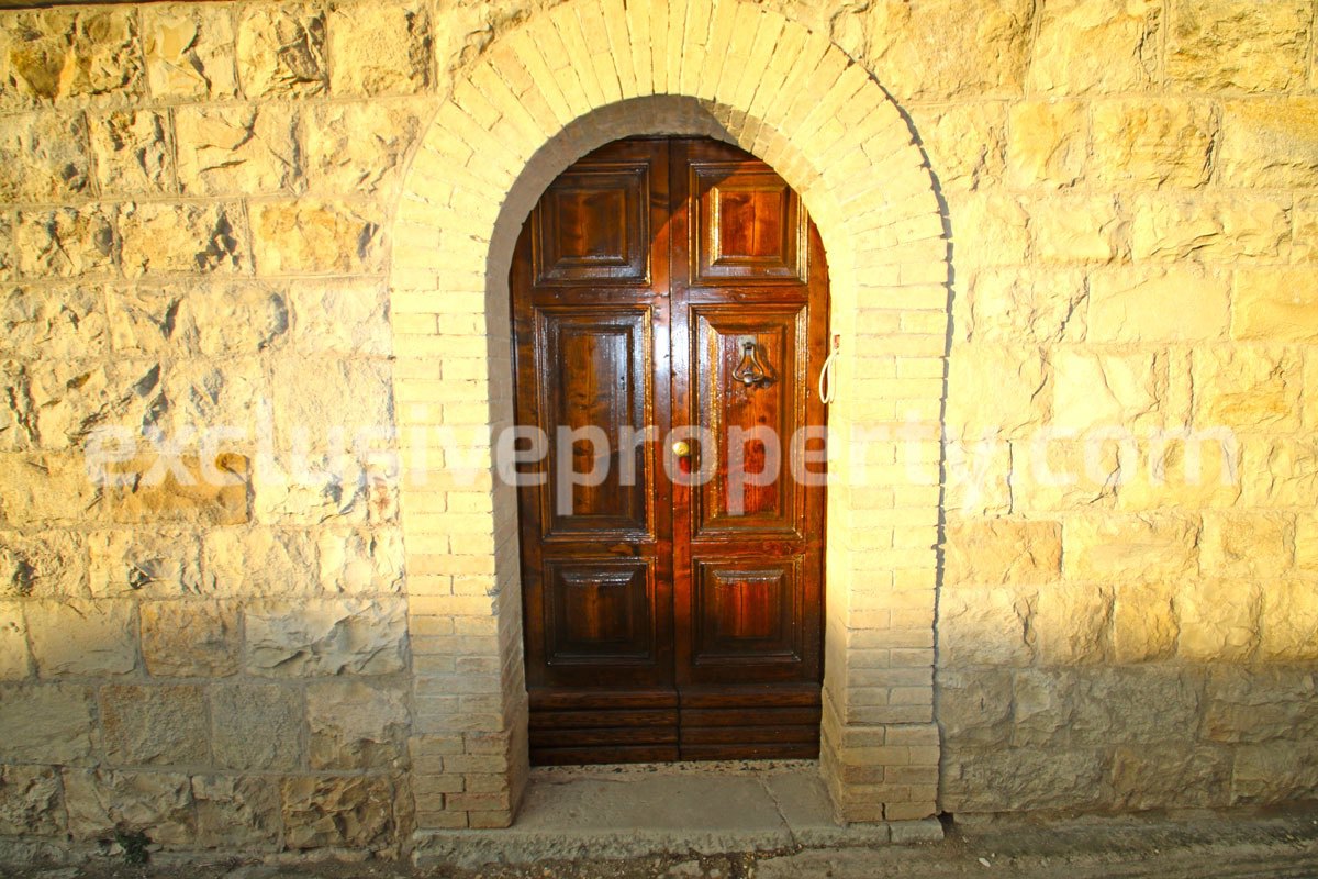 Completely renovated stone house built with ancient marble doors 2