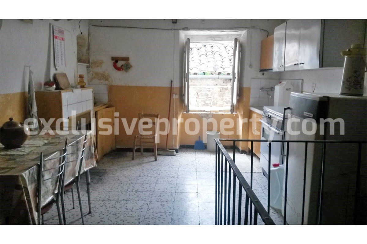Fully furnished village house with separate entrance for sale in Abruzzo Italy