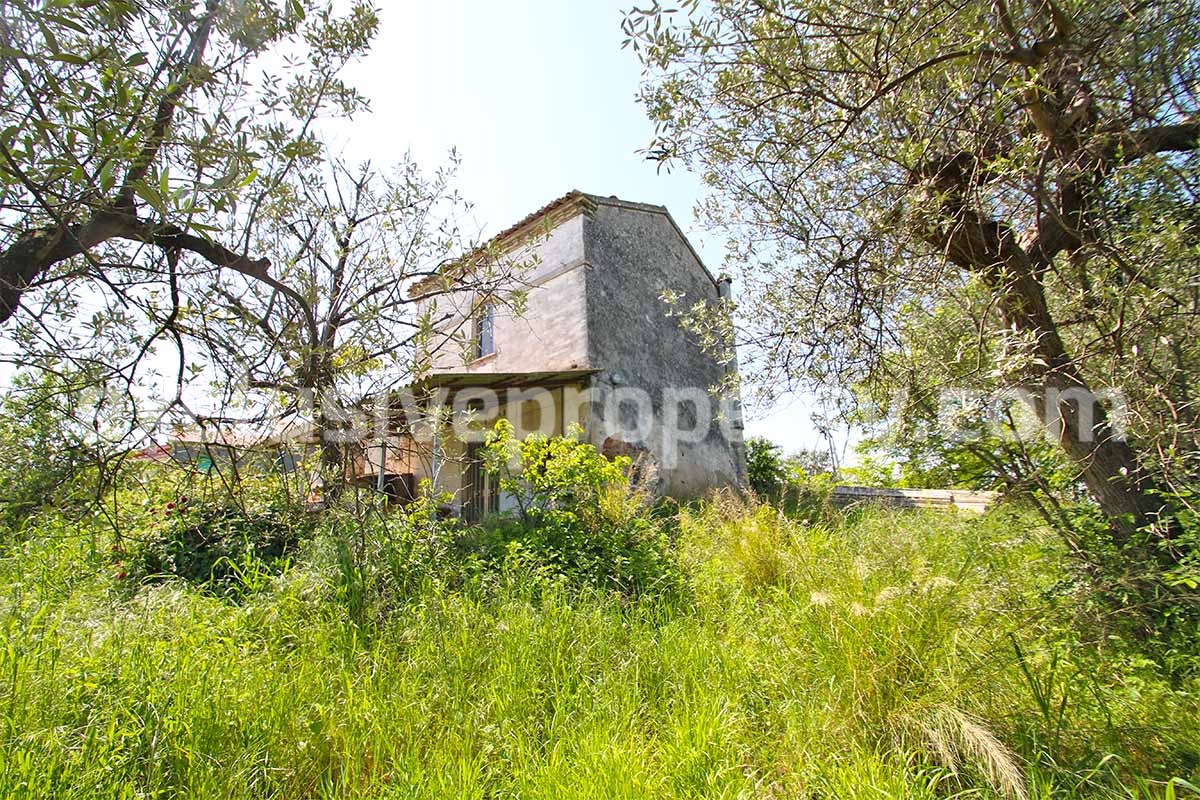 Cottage with sea view and flat land 2 hectares for sale in Abruzzo 12
