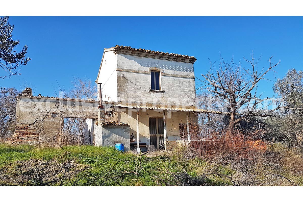 Cottage with sea view and flat land 2 hectares for sale in Abruzzo 2