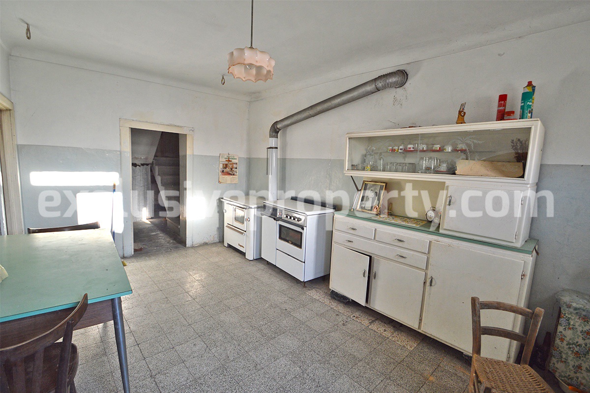 Stone house with garden for sale in Tornareccio - a town called the Queen of Honey