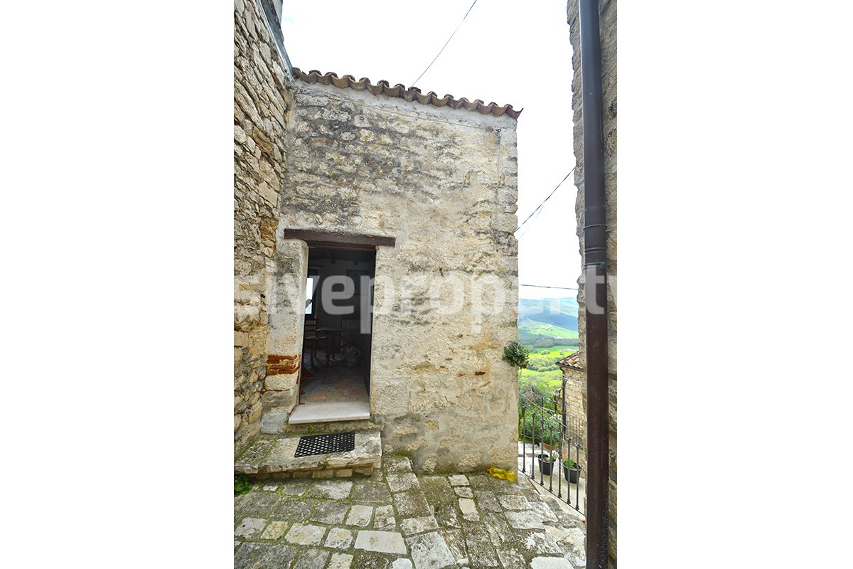Restored stone house with amazing panoramic view for sale Castropignano 1