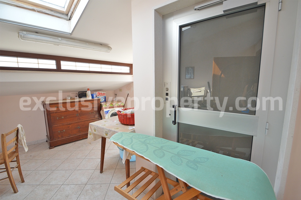 Spacious habitable house with private lift - garage and terrace for sale in Casalbordino - Abruzzo 55