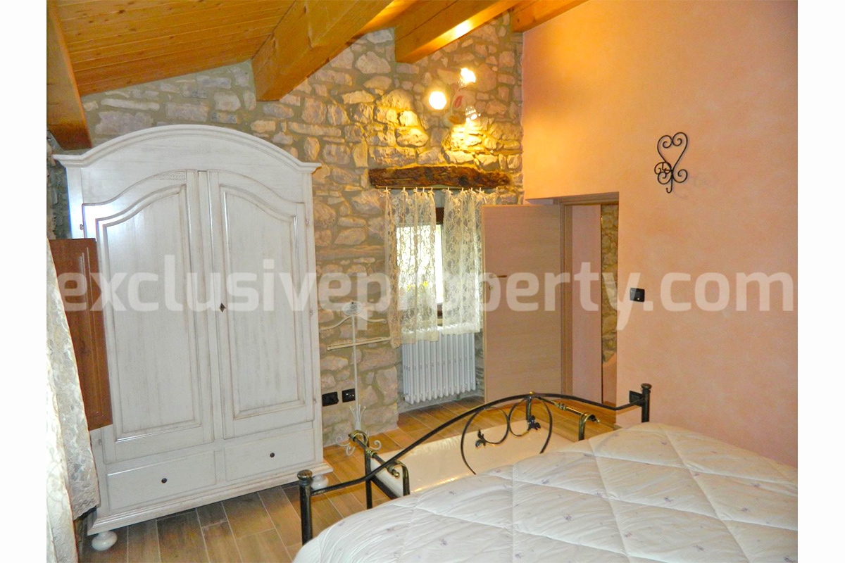 Lovely stone and character house renovated for sale in Abruzzo Italy - Guilmi 3
