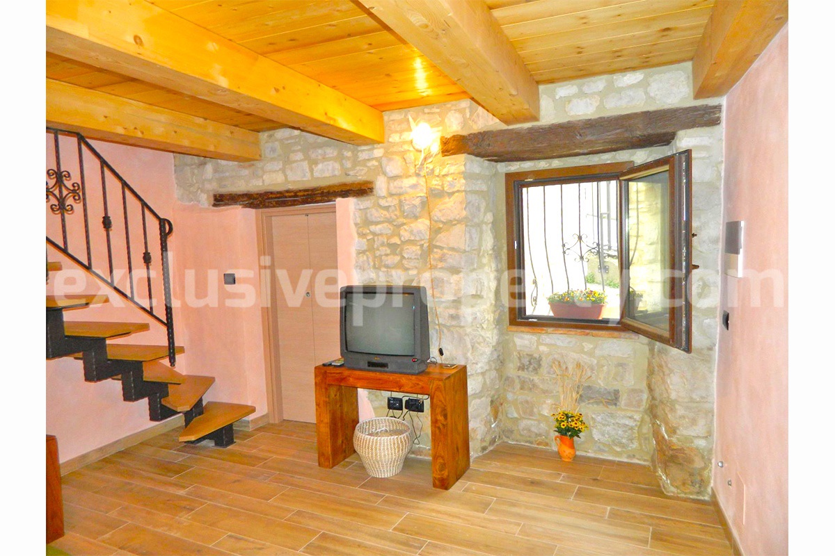 Lovely stone and character house renovated for sale in Abruzzo Italy - Guilmi 20