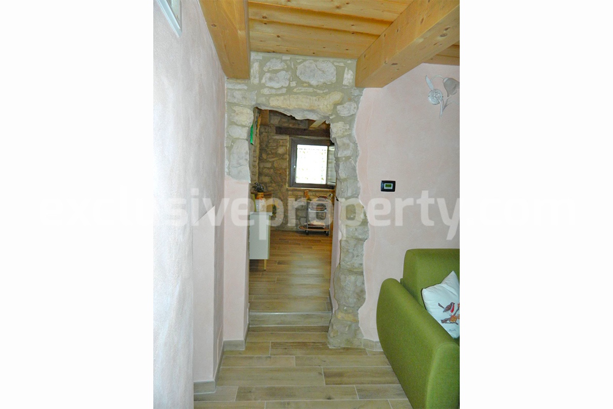 Lovely stone and character house renovated for sale in Abruzzo Italy - Guilmi 22