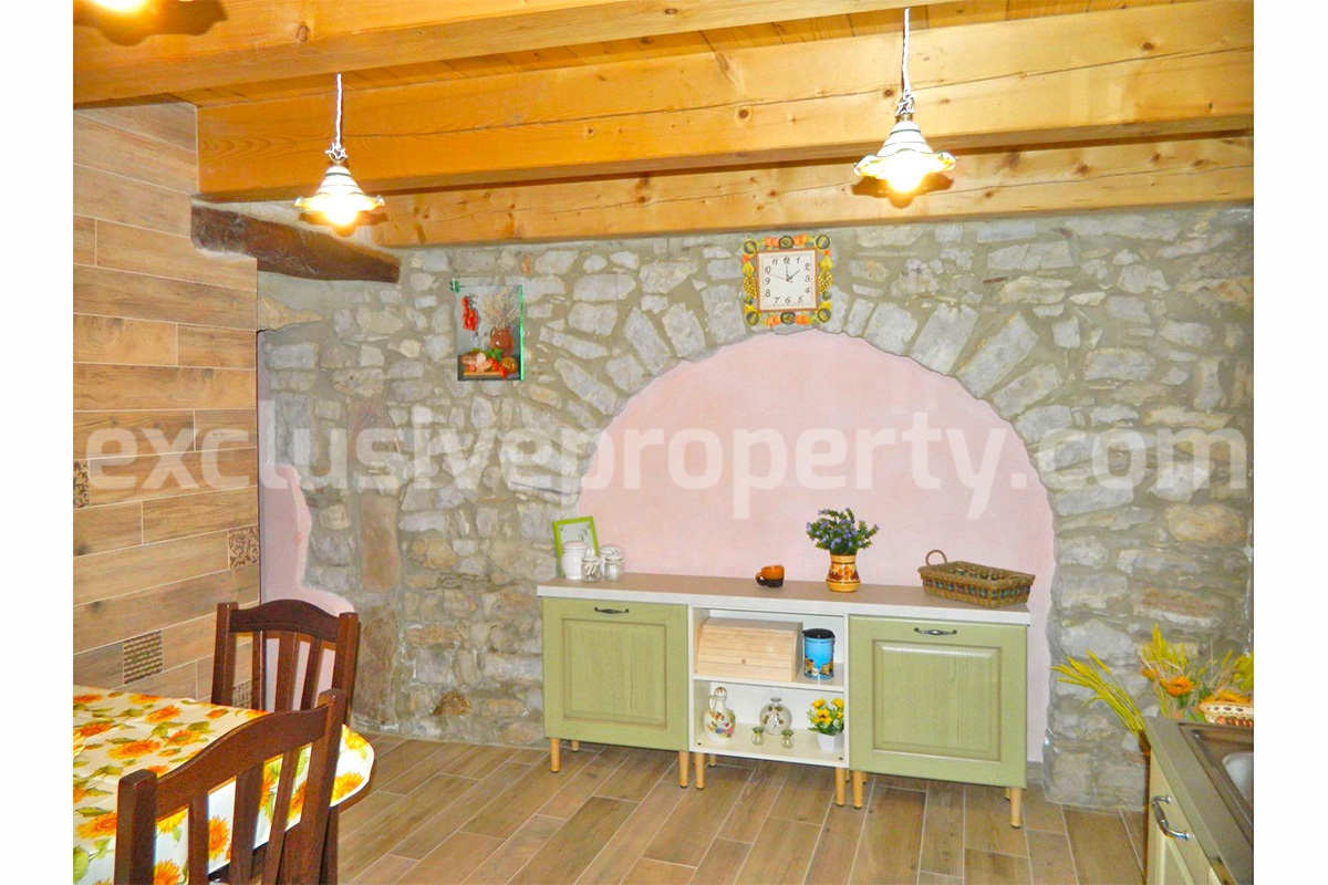 Lovely stone and character house renovated for sale in Abruzzo Italy - Guilmi 27