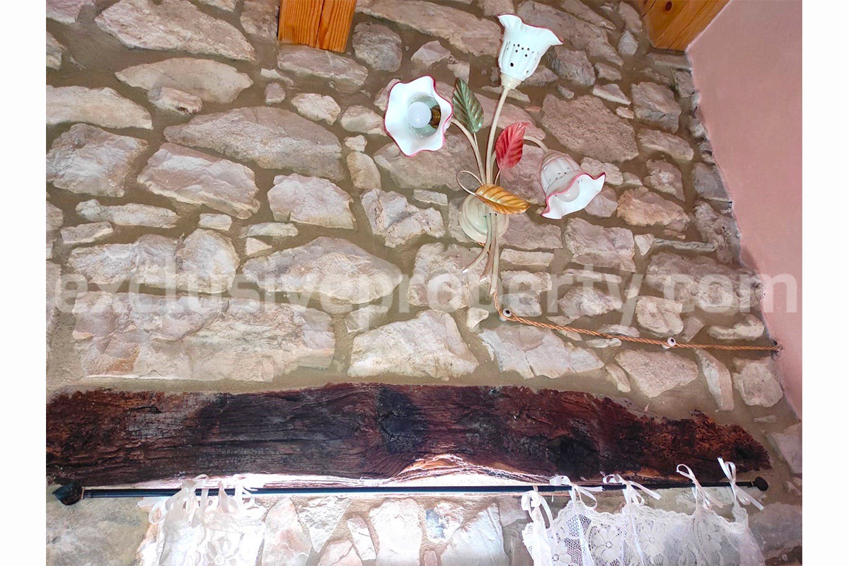 Lovely stone and character house renovated for sale in Abruzzo Italy - Guilmi 29