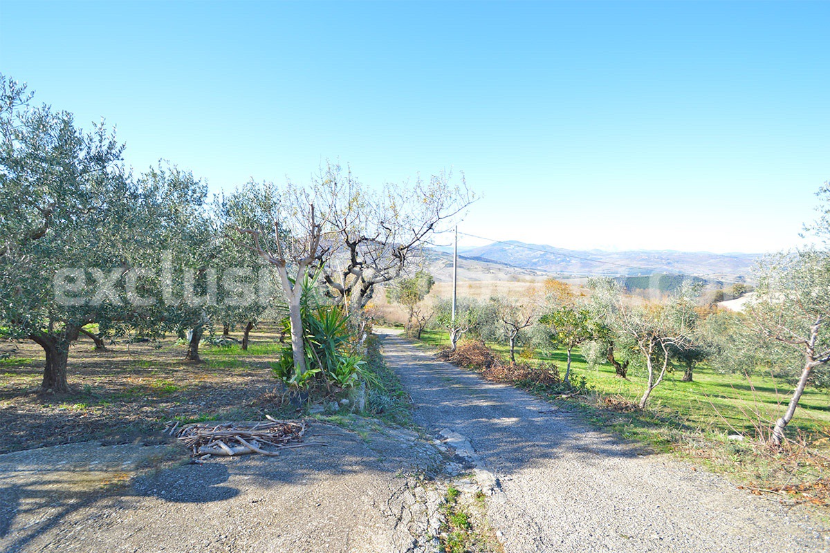 Detached property with amazing view on Majella mountain and lake for sale in Larino - Molise