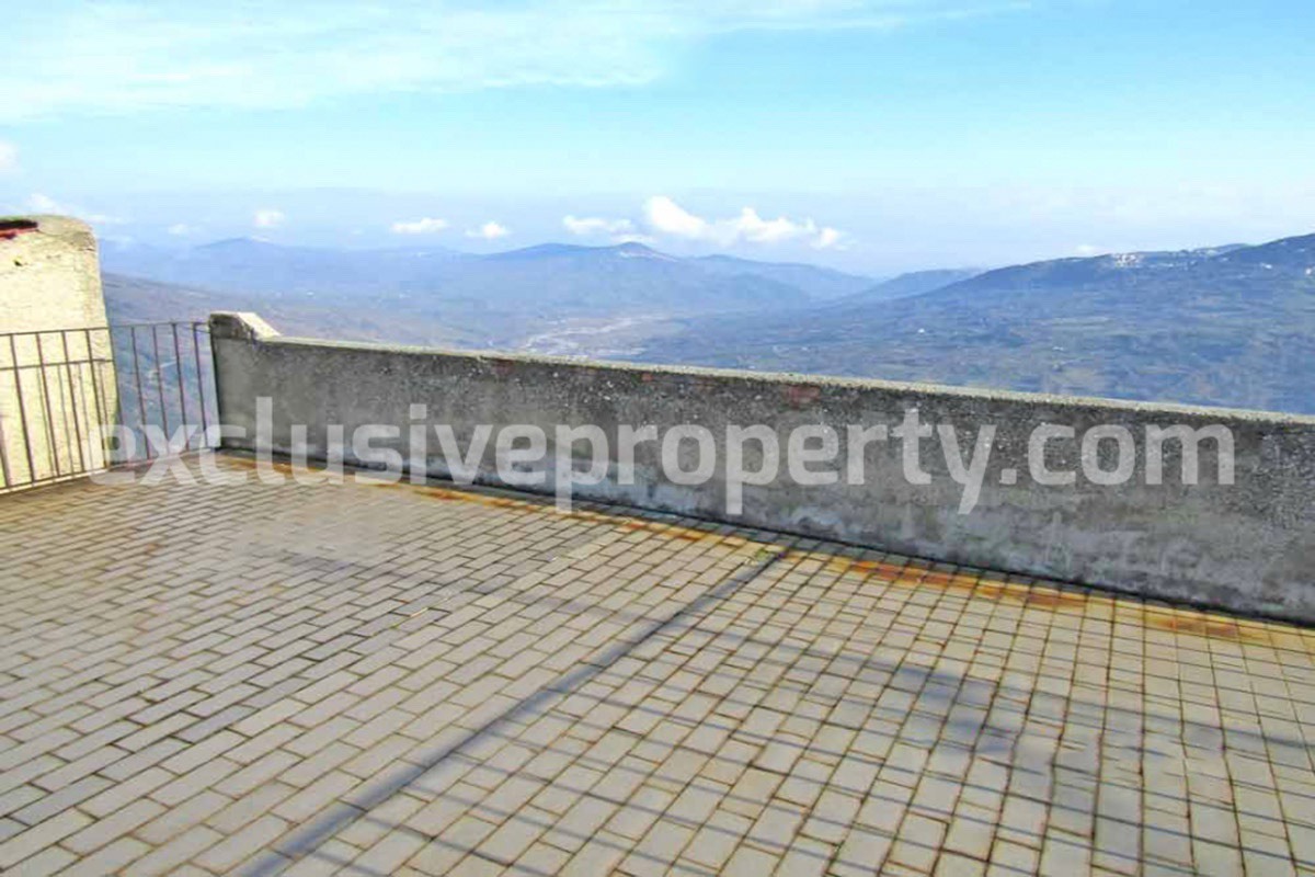 Historic building with panoramic terrace for sale in Molise