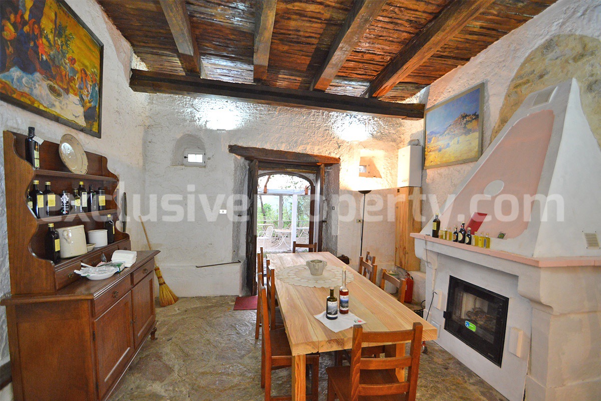 Country stone house with an olive grove - 5 hectares for sale in Molise