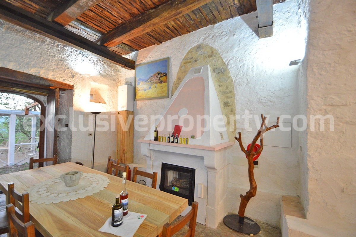Country stone house with an olive grove - 5 hectares for sale in Molise