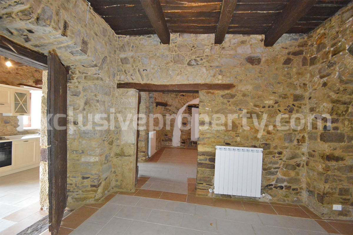 Apartment with stone interiors - renovated - habitable for sale in Molise