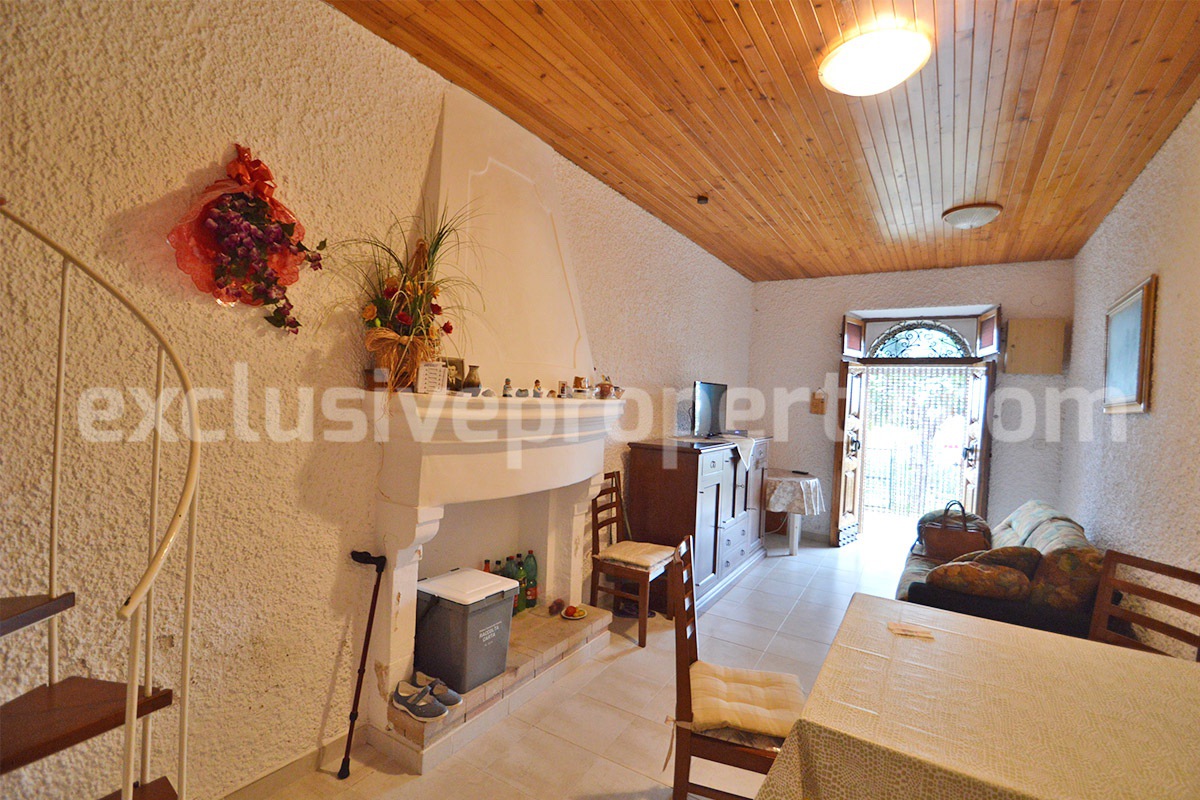 Move in ready stone house with patio - small vegetable garden for sale in Abruzzo