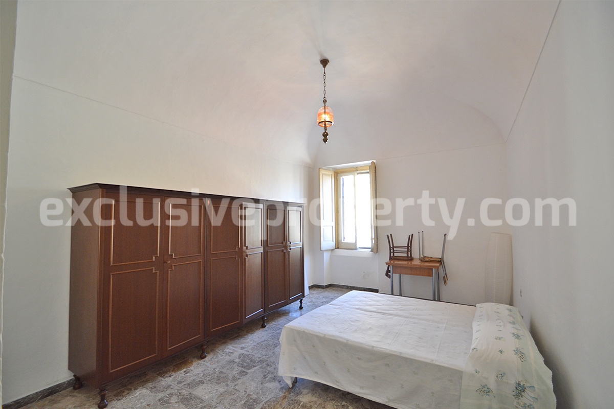 Historic stone house renovated with period details for sale in Molise