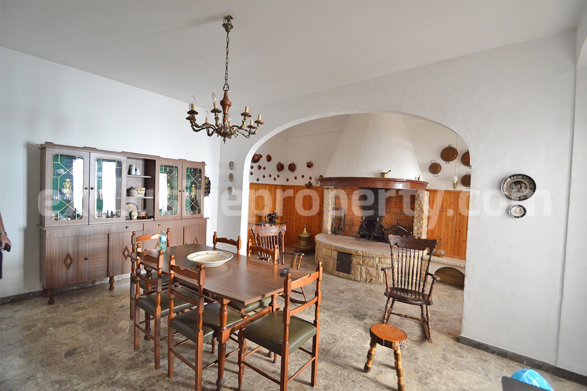 Historic stone house renovated with period details for sale in Molise