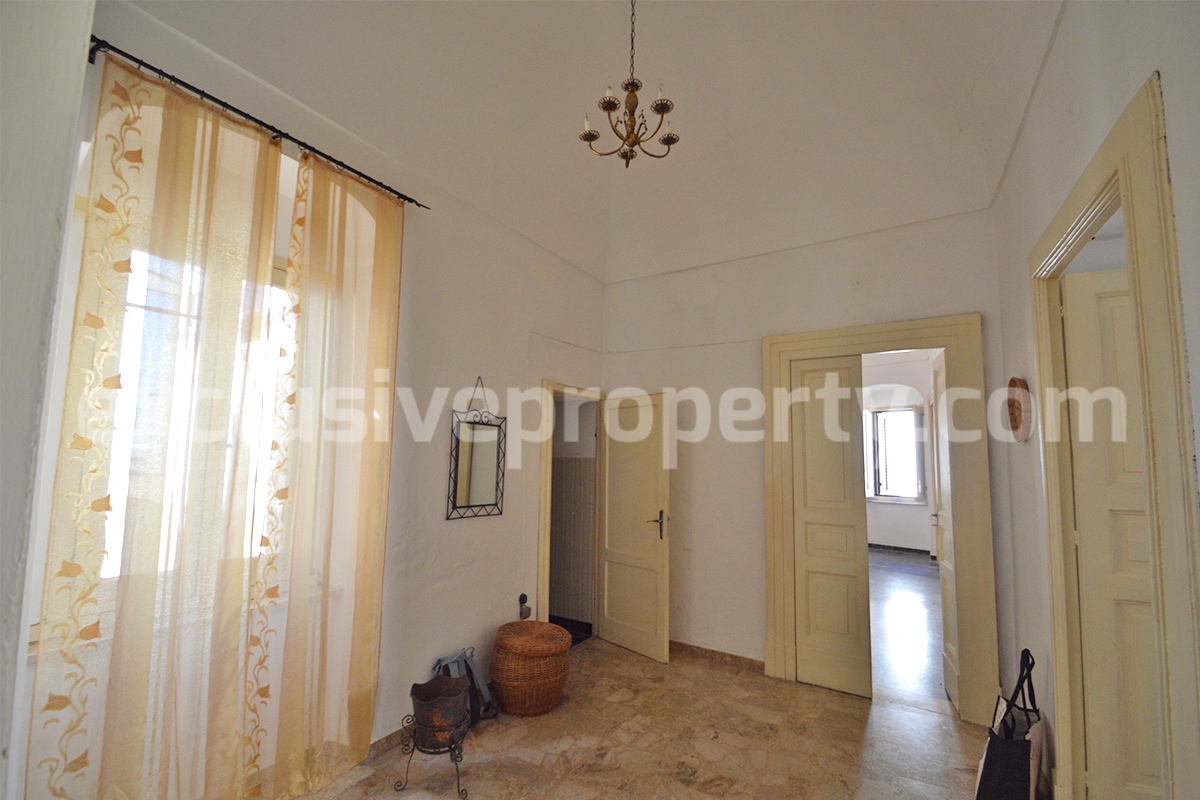 Historic stone house renovated with period details for sale in Molise