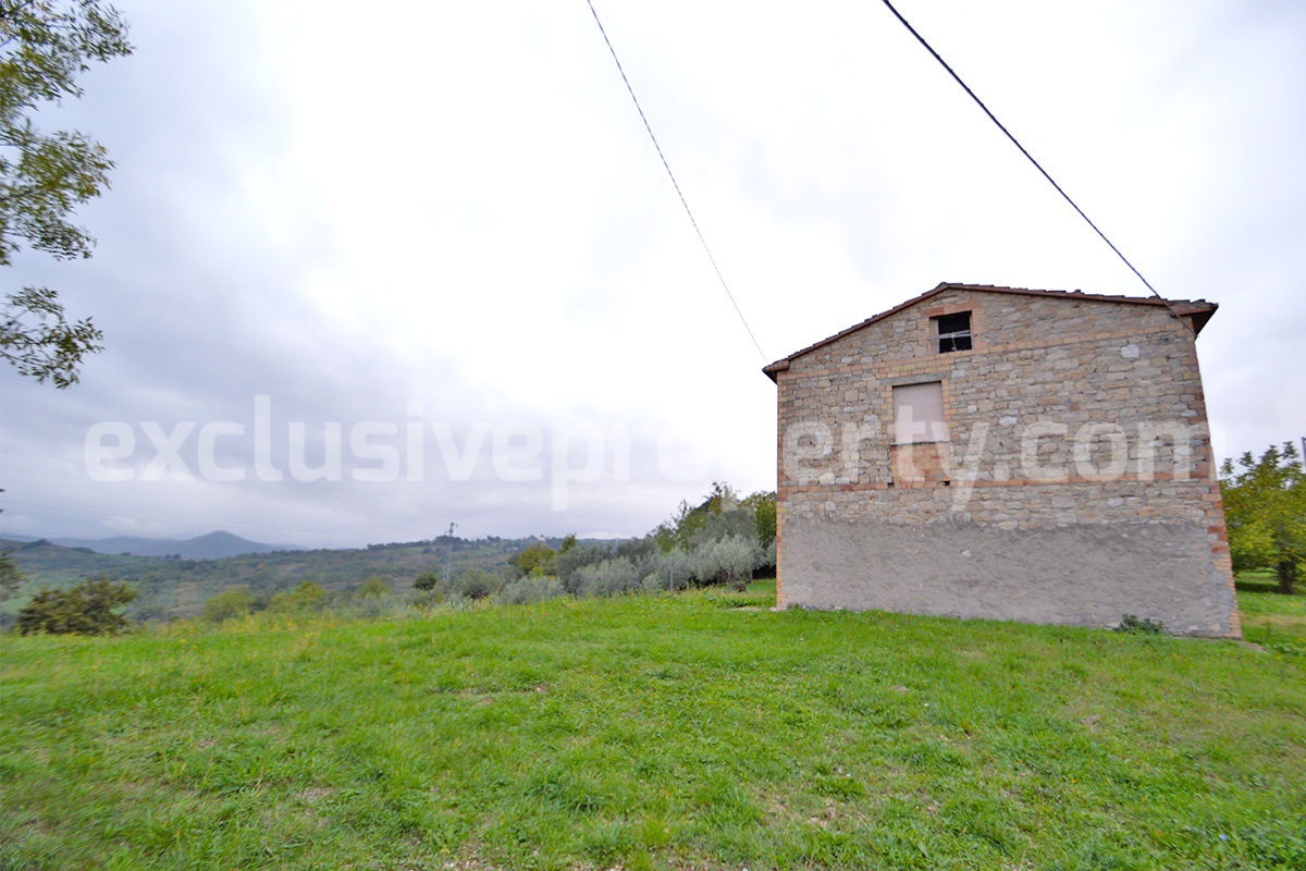 Spacious Country House for Sale with Panoramic Terrace and Land in Roccaspinalveti - Abruzzo - Ideal Italian Countryside Home