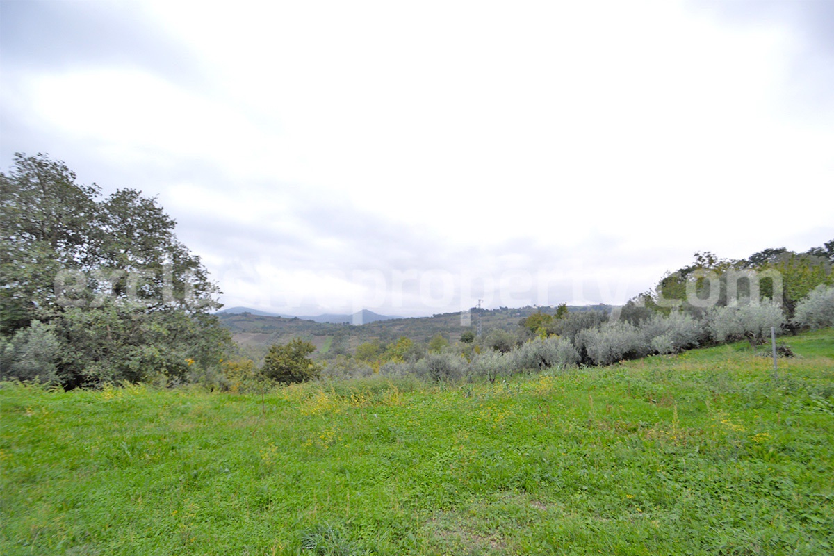 Spacious Country House for Sale with Panoramic Terrace and Land in Roccaspinalveti - Abruzzo - Ideal Italian Countryside Home