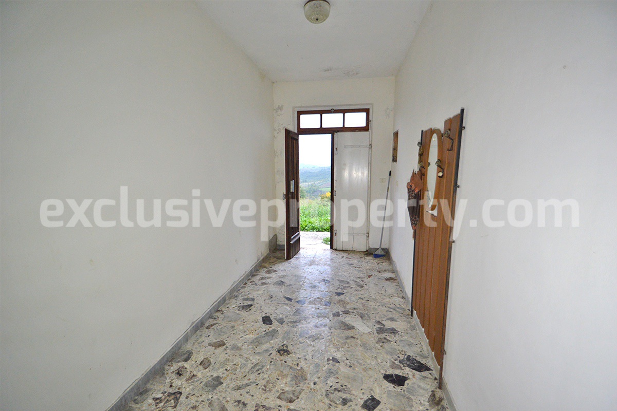 Spacious Country House for Sale with Panoramic Terrace and Land in Roccaspinalveti - Abruzzo - Ideal Italian Countryside Home